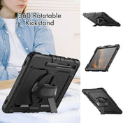 For Samsung Galaxy Tab S8+ 12.4 inch SM-X800 Silicone + PC Tablet Case with Shoulder Strap(Black) Eurekaonline