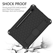 For Samsung Galaxy Tab S8 / Tab S7 Honeycomb Design EVA + PC Tablet Case with Strap(Black) Eurekaonline