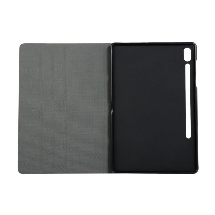 For Samsung Galaxy Tab S8 Ultra Elasticity Leather Tablet Case with Holder(Black) Eurekaonline