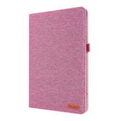 For Samsung Galaxy Tab S8 Ultra Horizontal Flip Fabric Leather Tablet Case with Card Slots & Holder(Rose Red) Eurekaonline
