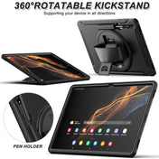 For Samsung Galaxy Tab S8 Ultra Shockproof TPU + PC Tablet Case(Black) Eurekaonline