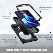 For Samsung Galaxy Tab active 3 T570 / T575 8.0 Shockproof Colorful Silicone + PC Protective Case with Holder & Shoulder Strap & Hand Strap(Black) Eurekaonline