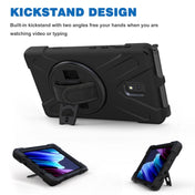 For Samsung Galaxy Tab active 3 T570 / T575 8.0 Shockproof Colorful Silicone + PC Protective Case with Holder & Shoulder Strap & Hand Strap(Black) Eurekaonline