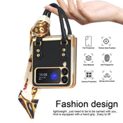 For Samsung Galaxy Z Flip3 5G Handbag Design Leather + PC Phone Case(Black) Eurekaonline