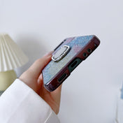 For Samsung Galaxy Z Flip4 5G Shinning Diamond Ring Holder Phone Case(White Red) Eurekaonline