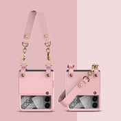 For Samsung Galaxy Z Flip4 GKK Integrated Ultra-thin Handbag Phone Case(Pink) Eurekaonline