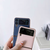 For Samsung Galaxy Z Flip4 Skyline Series Nano Electroplating PU Phone Case(Black) Eurekaonline