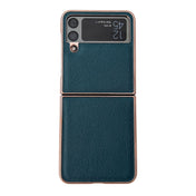 For Samsung Galaxy Z Flip4 Skyline Series Nano Electroplating PU Phone Case(Green) Eurekaonline