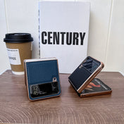 For Samsung Galaxy Z Flip4 Star Series Nano Electroplating PU Phone Case(Black) Eurekaonline