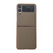 For Samsung Galaxy Z Flip4 Star Series Nano Electroplating PU Phone Case(Elephant Grey) Eurekaonline