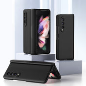 For Samsung Galaxy Z Fold3 5G 360 Full Body Armor Hinge Flip Phone Case(Black) Eurekaonline