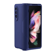 For Samsung Galaxy Z Fold3 5G 360 Full Body Armor Hinge Flip Phone Case(Blue) Eurekaonline