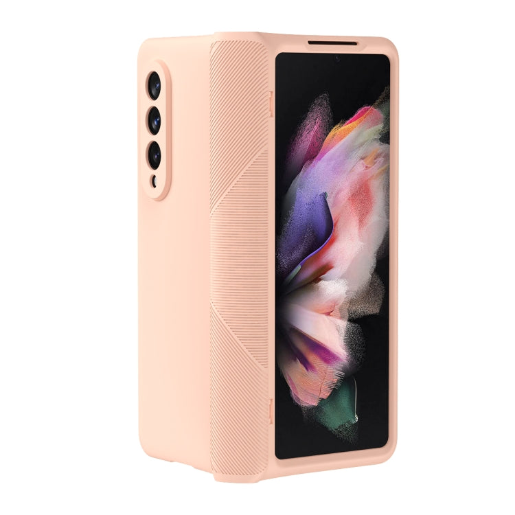 For Samsung Galaxy Z Fold3 5G 360 Full Body Armor Hinge Flip Phone Case(Pink) Eurekaonline