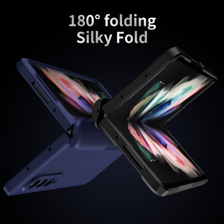 For Samsung Galaxy Z Fold3 5G 360 Full Body Armor Hinge Flip Phone Case(Pink) Eurekaonline