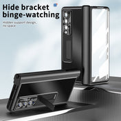 For Samsung Galaxy Z Fold3 5G Aluminum Alloy Double Hinge Shockproof Phone Protective Case(Black) Eurekaonline