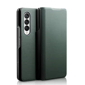 For Samsung Galaxy Z Fold3 5G/W22 5G QIALINO Magnetic Genuine Leather Phone Case(Green) Eurekaonline