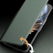 For Samsung Galaxy Z Fold3 5G/W22 5G QIALINO Magnetic Genuine Leather Phone Case(Green) Eurekaonline