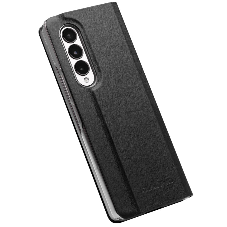 For Samsung Galaxy Z Fold3 5G/W22 5G QIALINO Ultrathin Genuine Leather Phone Case(Black) Eurekaonline