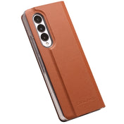 For Samsung Galaxy Z Fold3 5G/W22 5G QIALINO Ultrathin Genuine Leather Phone Case(Brown) Eurekaonline