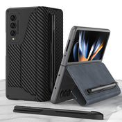 For Samsung Galaxy Z Fold4 GKK Armor Flip Leather Phone Case with Pen Slots(Black) Eurekaonline