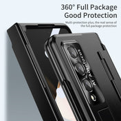 For Samsung Galaxy Z Fold4 Integrated Folding Phone Case with Hinge(Black) Eurekaonline