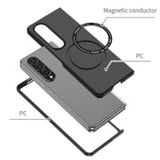 For Samsung Galaxy Z Fold4 Magsafe Magnetic Folding PC Phone Case(Black) Eurekaonline