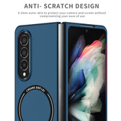 For Samsung Galaxy Z Fold4 Magsafe Magnetic Folding PC Phone Case(Blue) Eurekaonline