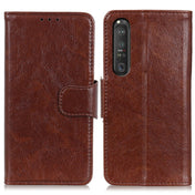 For Sony Xperia 1 III Nappa Texture Horizontal Flip Leather Case with Holder & Card Slots & Wallet(Brown) Eurekaonline