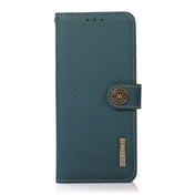 For Sony Xperia 1 IV KHAZNEH Custer Genuine Leather RFID Phone Case(Green) Eurekaonline