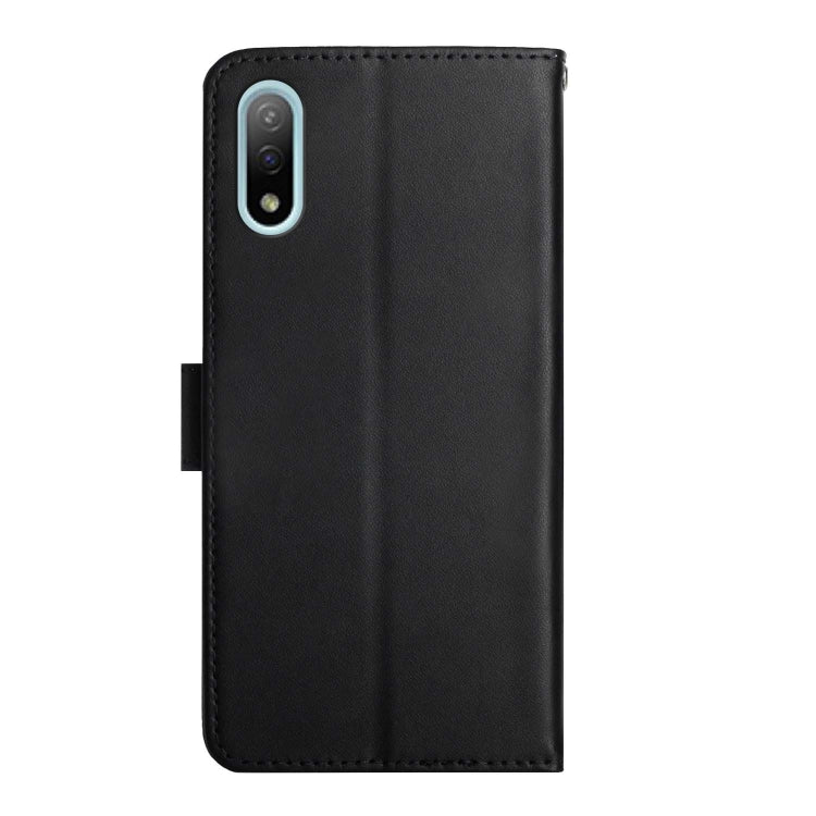 For Sony Xperia Ace II Genuine Leather Fingerprint-proof Flip Phone Case(Black) Eurekaonline