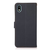 For Sony Xperia Ace III KHAZNEH Custer Genuine Leather RFID Phone Case(Blue) Eurekaonline