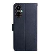 For Tecno Camon 19 4G Genuine Leather Fingerprint-proof Horizontal Flip Phone Case(Blue) Eurekaonline