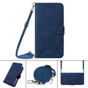 For Tecno Camon 19 Crossbody 3D Embossed Flip Leather Phone Case(Blue) Eurekaonline