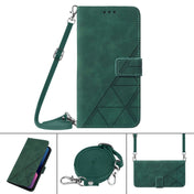 For Tecno Camon 19 Crossbody 3D Embossed Flip Leather Phone Case(Dark Green) Eurekaonline