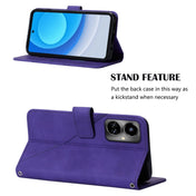 For Tecno Camon 19 Crossbody 3D Embossed Flip Leather Phone Case(Purple) Eurekaonline