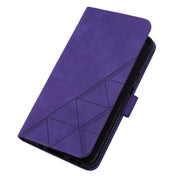 For Tecno Camon 19 Crossbody 3D Embossed Flip Leather Phone Case(Purple) Eurekaonline