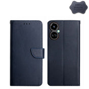 For Tecno Camon 19 Pro 4G Genuine Leather Fingerprint-proof Horizontal Flip Phone Case(Blue) Eurekaonline