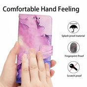 For Tecno Camon 19 Pro 5G Crossbody Painted Marble Pattern Leather Phone Case(Purple) Eurekaonline