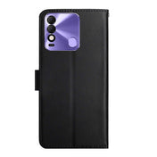 For Tecno Spark 8 Genuine Leather Fingerprint-proof Horizontal Flip Phone Case(Black) Eurekaonline