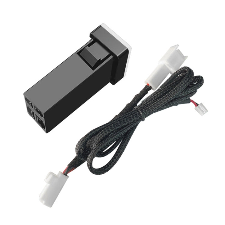 For Toyota 2009-2019 60W USB-A+Type-C Car Smart Phone PD Fast Charger Eurekaonline