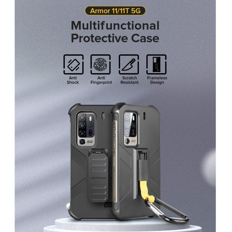 For Ulefone Armor 11 5G Multifunctional TPU + PC Protective Case with Back Clip & Carabiner Eurekaonline