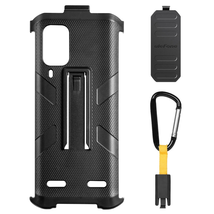 For Ulefone Armor 12 5G Multifunctional TPU + PC Protective Case with Back Clip & Carabiner (Black) Eurekaonline