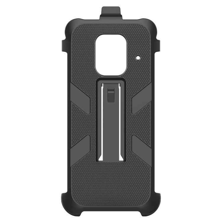 For Ulefone Power Armor 14 Pro Ulefone Back Clip Phone Case with Carabiner(Black) Eurekaonline