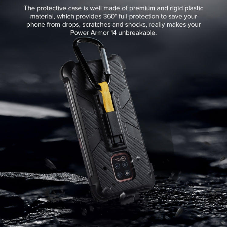 For Ulefone Power Armor 14 Ulefone Multifunctional TPU + PC Protective Case with Back Clip & Carabiner Eurekaonline