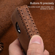 For Volvo Single Slit Style Car Cowhide Leather Key Protective Cover Key Case (Brown) Eurekaonline