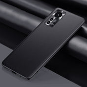 For Xiaomi 12 5G Plain Skin Leather Phone Case(Black) Eurekaonline