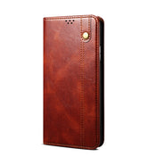 For Xiaomi 12 Pro/12S Pro Simple Wax Crazy Horse Texture Leather Phone Case(Brown) Eurekaonline