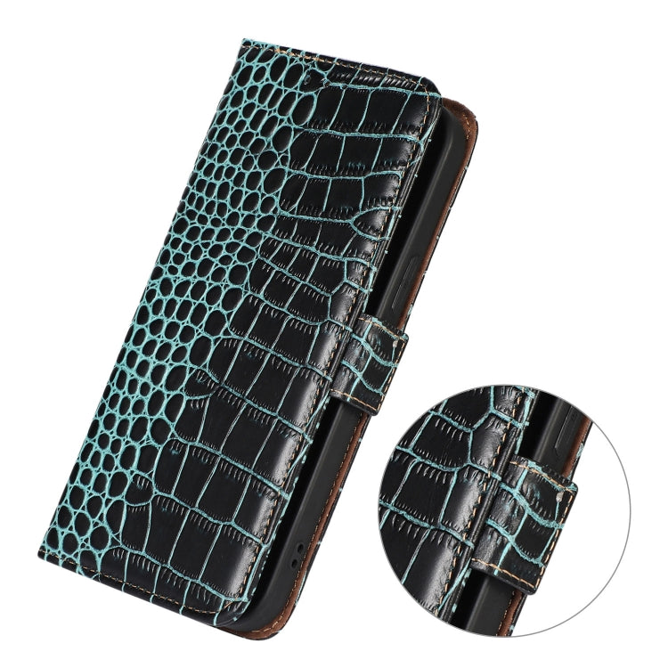 For Xiaomi 12 Pro Crocodile Top Layer Cowhide Leather Phone Case(Green) Eurekaonline