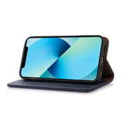For Xiaomi 12 Pro KHAZNEH Nappa Top Layer Cowhide Leather Phone Case(Blue) Eurekaonline