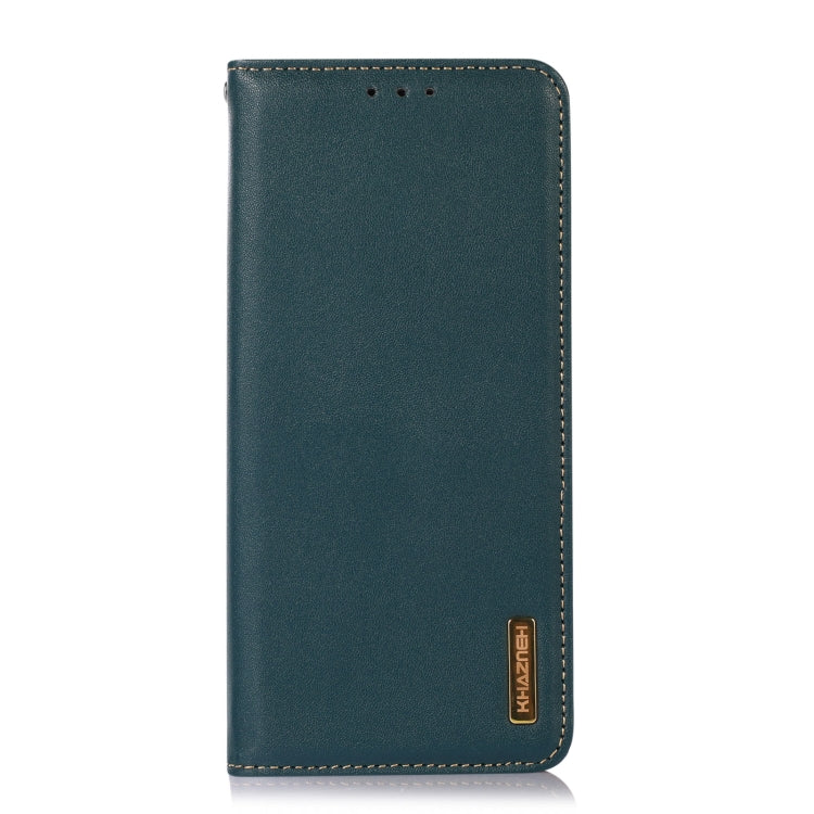 For Xiaomi 12 Pro KHAZNEH Nappa Top Layer Cowhide Leather Phone Case(Green) Eurekaonline
